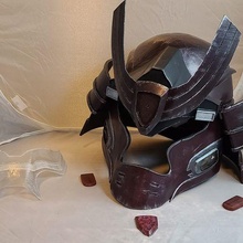 aréola infinito samurai capacete moda cosplay 3d print model - Mito3D