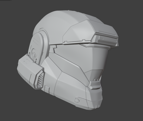 aréola infinito queda fogo capacete odst espartano 3d print model - Mito3D