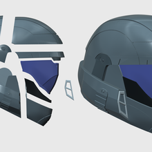 halo inspired odst helmet - 3d model stl gadget cosplay armor 405th masterchief toy 3d print model - Mito3D