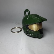 halo keychain game master chief spartana 3d print model - Mito3D