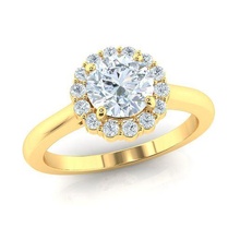 aureola anillo joyería joya compromiso Boda diamante imprimible enganchar oro Moda libra esterlina blanco colgante pendiente collar zafiro pendientes 3d print model - Mito3D