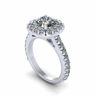 aréola Sid pedra diamante anel r3 joalheria Luxo prata ouro imprimível 3d modelo tendência moda Projeto zbrush 3d print model - Mito3D