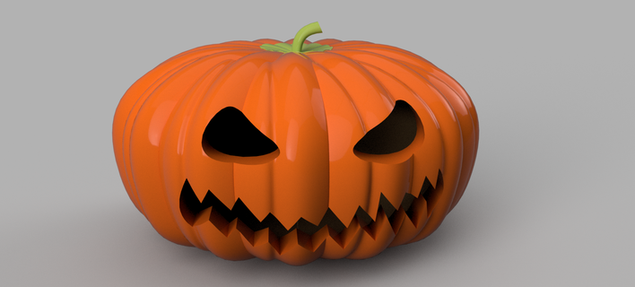 haloween pumpkin halloween pumkin 3d print model - Mito3D