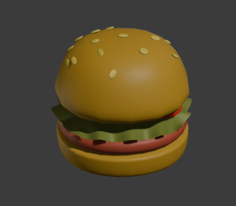 Hamburger 3D print model - Mito3D