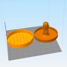 hamburger press cutlet 3d print model - Mito3D