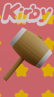 hammer kirby rubiosworkshop gioco Kirby cosplay nintendo giocattolo toon ragazzo arte juguete 3d print model - Mito3D