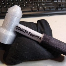 hammer - mallet quarter pounder tool hand tools kitchen utensils thwack thwacker wack 3d print model - Mito3D