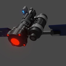 hammer dawn 3d model - gears war gadget weapon satellite scifi 3d print model - Mito3D