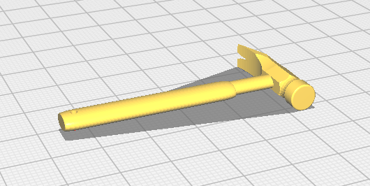 martelo chaveiro ferramenta 3d print model - Mito3D