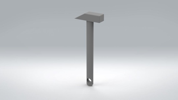 hammer keychain Gadget toy mechanic mechanical engineering 3d print model - Mito3D