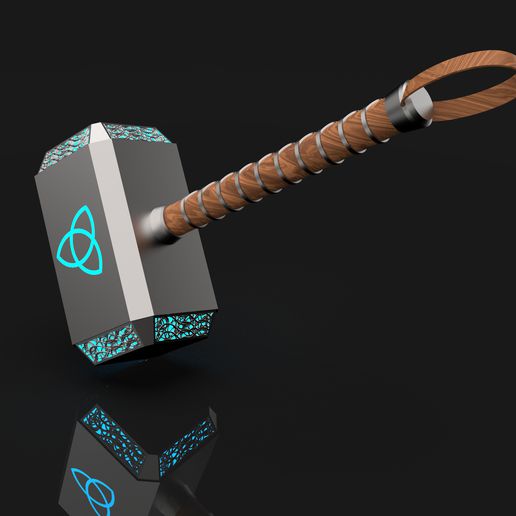 martelo Thor mjollnir maravilha 3D print model - Mito3D