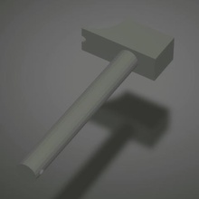 hammer toy kids game 3d print model - Mito3D