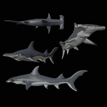 hammerhead shark ocean predator animal miniature sea sealife jaw 3d print model - Mito3D