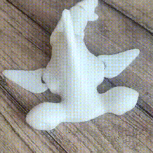 Hammerkopf Hai Tier flexi flexibel Spielzeug Kunst artikuliert drucken Ort 3d print model - Mito3D