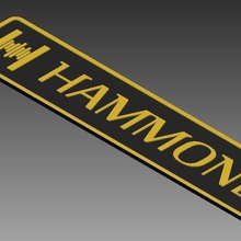 hammond-Orgel-logo verschiedene hammond Orgel Klavier luifer Musik logo 3d print model - Mito3D