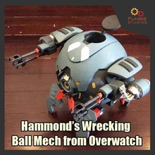hammonds boule de démolition mech overwatch jeu 3d print model - Mito3D