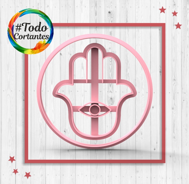 hamsa cutter Home yoga chakra life fatima ganesha hand om buddha lotus cutting cookies carrot marker seal embosser stamp 3D print model - Mito3D