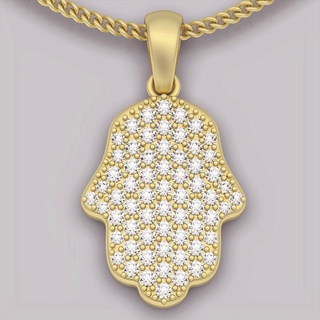 hamsa pendant hamsa pendant silver gold jewelry printable 3d model trend fashion design zbrush  3d print model - Mito3D