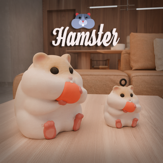 hamster cute keychain Art cute hamster 3d printing adorable decor keychain charm realistic details diy crafts home decoration unique design print and play digital magic versatile model charming pet replica instant smile creative projects  3d print model - Mito3D