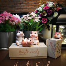 hamster-Familie home schön hamster zu Hause schmücken Kunst - Spielzeug Tier 3d print model - Mito3D