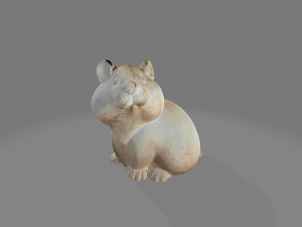 criceto figura animale domestico meersau 3d print model - Mito3D