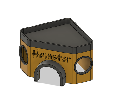 Hamster Haus Zuhause Haustier Haustiere Tiere 3d print model - Mito3D