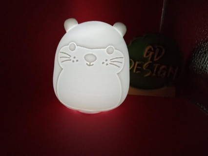 hamster squishmallows enfeite 1 tampo mesa Chá leve 3d print model - Mito3D