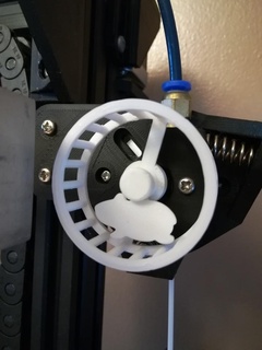 hamster wheel extruder indicator extruder extruder visualizer hamster 3d printing  3d print model - Mito3D