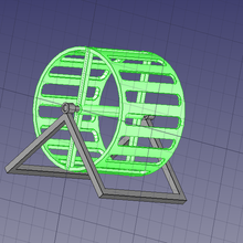 hamster roue architecture 3d print model - Mito3D