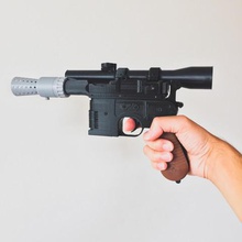 han solos dl-44 heavy blaster pistol 3d model kit game star wars starters prop cosplay movie laser dl44 blastech 3d print model - Mito3D
