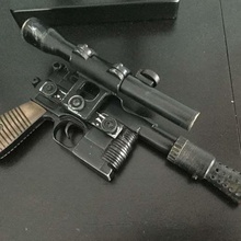 han solo blaster dl-44 empire strikes back flash hider suppressor gun guns pistol return of the jedi scope star-wars star wars props 3d print model - Mito3D