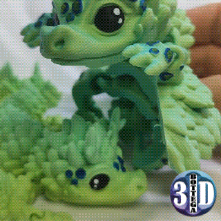 han tiny wyvern articulated flexy toy Art pet reptile dragon fun flexi flexible art no supports print in place cute 3d print model - Mito3D
