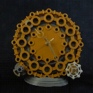 hanabi l'horloge Accueil maison lampe LED feu d'artifice calendrier 3d print model - Mito3D