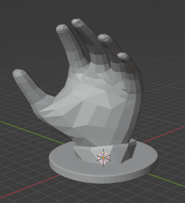 hand holding bague titulaire soutien 3D print model - Mito3D
