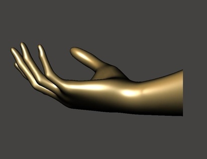 Hand Hand Körper 3d print model - Mito3D