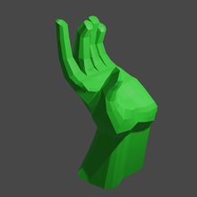 hand art sculpture finger body 3d print model - Mito3D