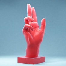 hand 11 sworn art posed anatomy human fingers realism 3d scan 3d print model - Mito3D