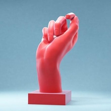 hand 13 firm art posed anatomy human fingers realism 3d scan 3d print model - Mito3D