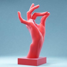 hand 9 pinch perfect art posed anatomy human fingers realism 3d scan 3d print model - Mito3D