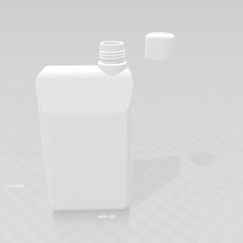 hand Flasche gadget 3d print model - Mito3D