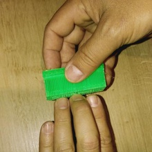 spazzola della mano completamente stampato strumento bagno accessori per il pulito acqua peloso 3d print model - Mito3D