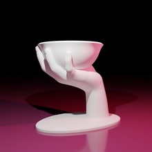 Hand Tragen Vase Schmuck Deko Dekoration dekorativ Stand Juwel 3d print model - Mito3D
