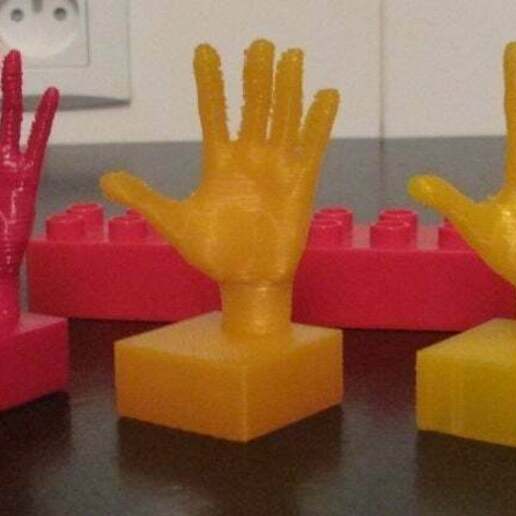 mão duplo compatible quadra Lego 3D print model - Mito3D