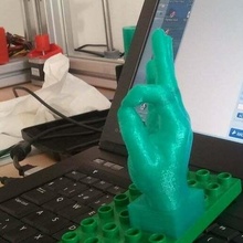 Hand Duplo kompatibel Skulpturen 3d print model - Mito3D