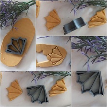 hand fan clay earring cutter jewelry cutters art earrings cookie 3d print model - Mito3D