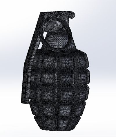 hand grenade tools tools war 3d print model - Mito3D