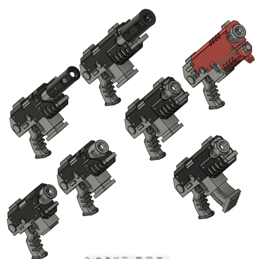 mano armas espacio infantería juego tornillo pistola arma marina primaris juguete accesorios martillo guerra pesado absolver 3D print model - Mito3D