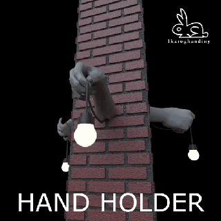 Hand Halter Unterstützung Mannequin Licht Lampe Nacht Dekoration Anatomie decoratio Ikarus Gandi Mauer Design 3d print model - Mito3D