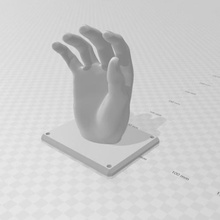 hand key holder funny 3d print model - Mito3D