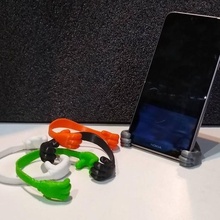 hand mobile stand gadget holder phone celular soporte support 3d print model - Mito3D